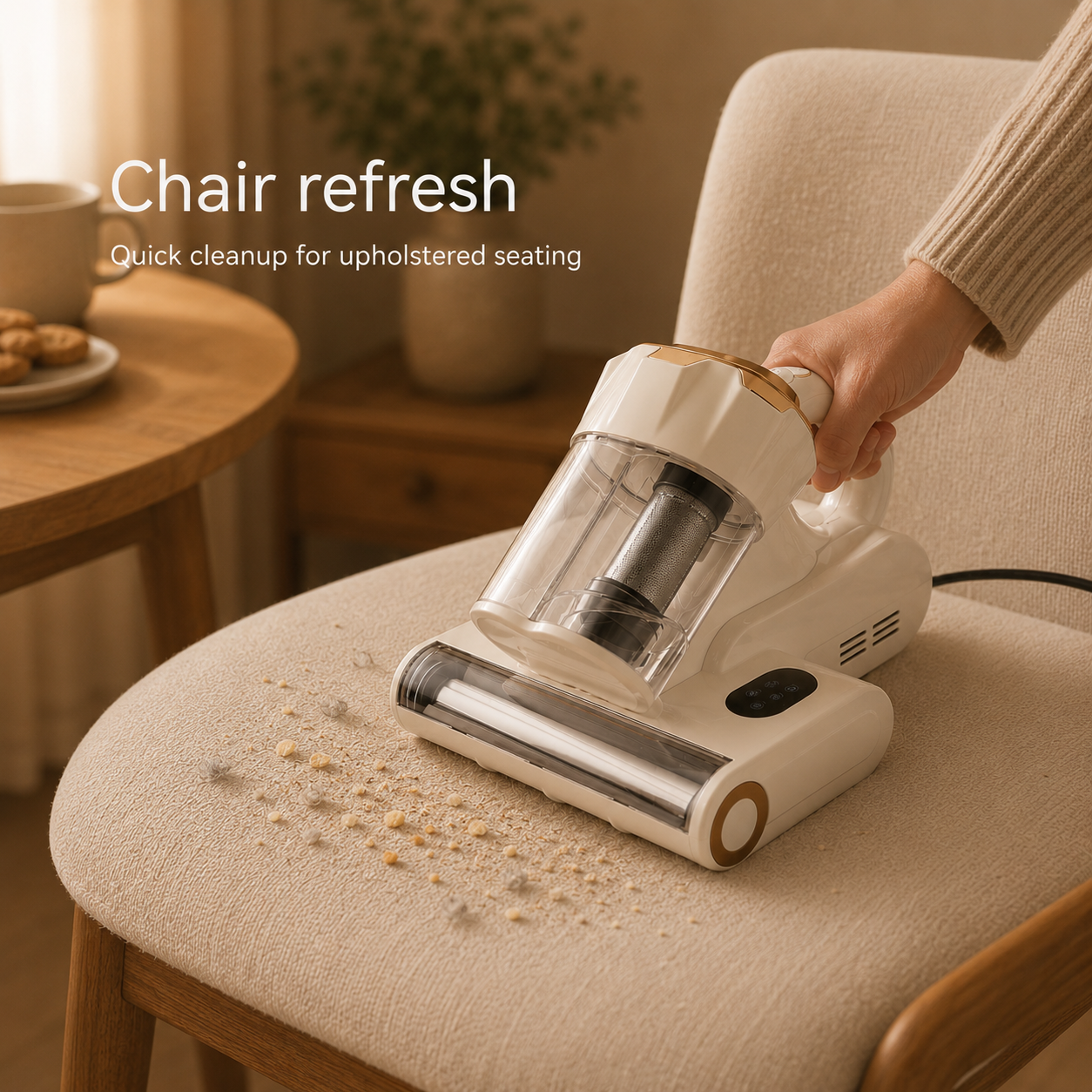 550W 18Kpa Powerful Mattress Vacuum Cleaner Dual Dust Bin HEPA Filter Heating Ultras Dust Mite Controllers Bed Vacuum Cleaner
