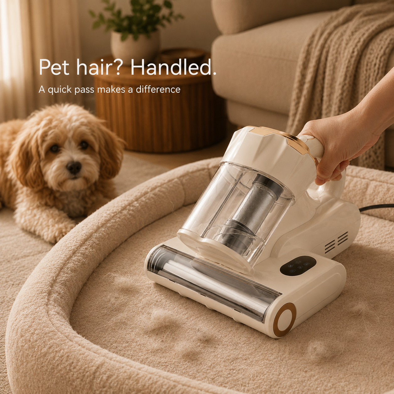 550W 18Kpa Powerful Mattress Vacuum Cleaner Dual Dust Bin HEPA Filter Heating Ultras Dust Mite Controllers Bed Vacuum Cleaner