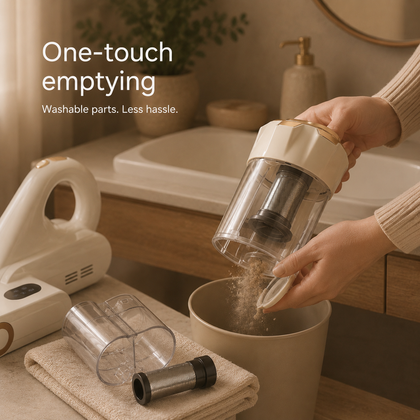 550W 18Kpa Powerful Mattress Vacuum Cleaner Dual Dust Bin HEPA Filter Heating Ultras Dust Mite Controllers Bed Vacuum Cleaner