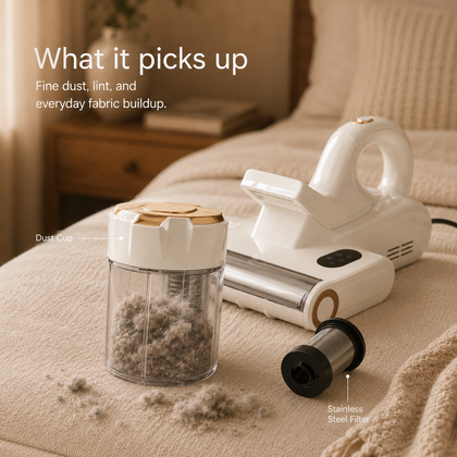 550W 18Kpa Powerful Mattress Vacuum Cleaner Dual Dust Bin HEPA Filter Heating Ultras Dust Mite Controllers Bed Vacuum Cleaner