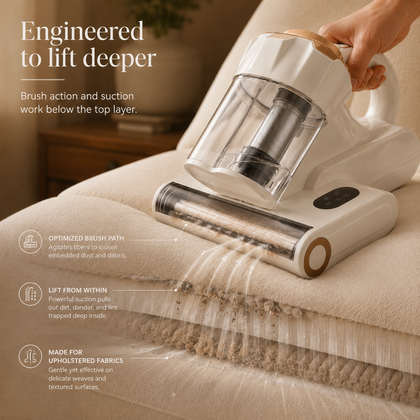 550W 18Kpa Powerful Mattress Vacuum Cleaner Dual Dust Bin HEPA Filter Heating Ultras Dust Mite Controllers Bed Vacuum Cleaner