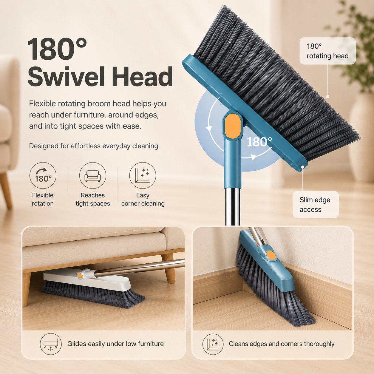 Broom and Dustpan Set