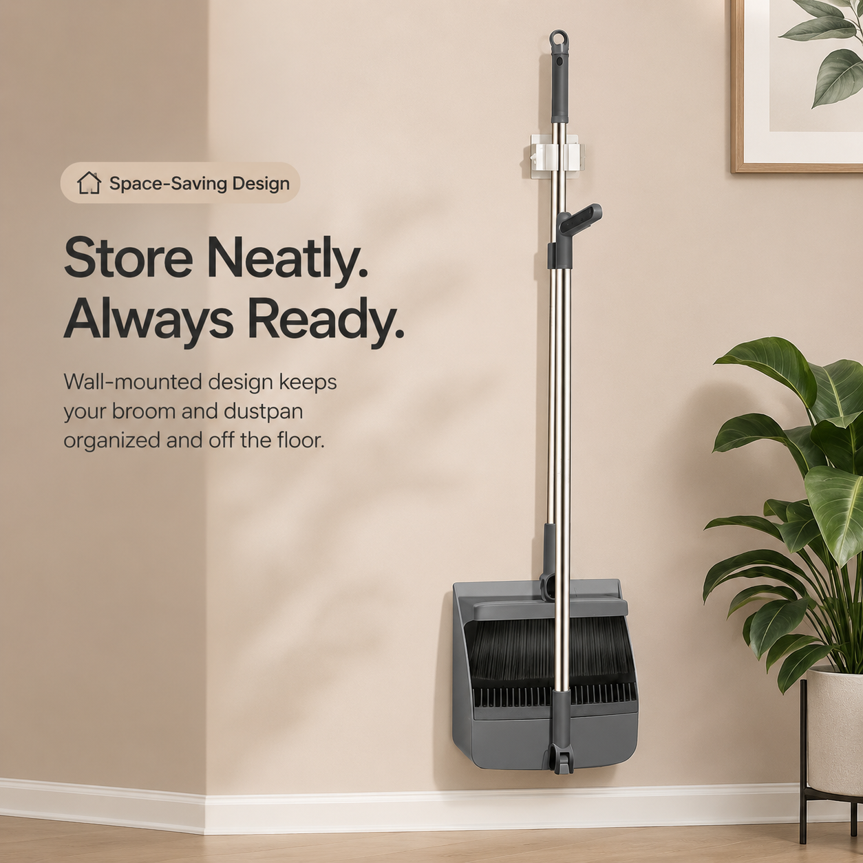 Broom and Dustpan Set