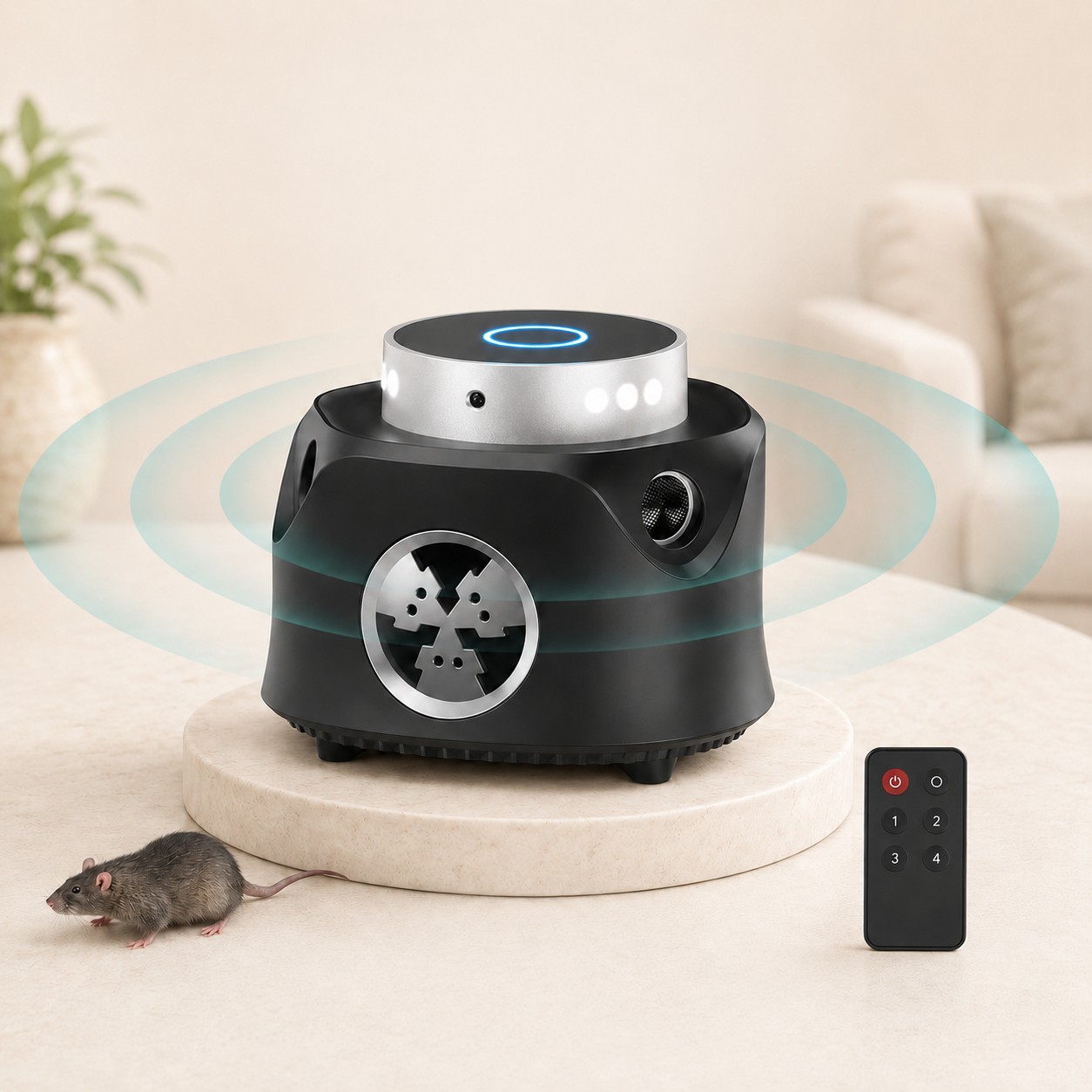 360° Ultrasonic Rodent Repeller