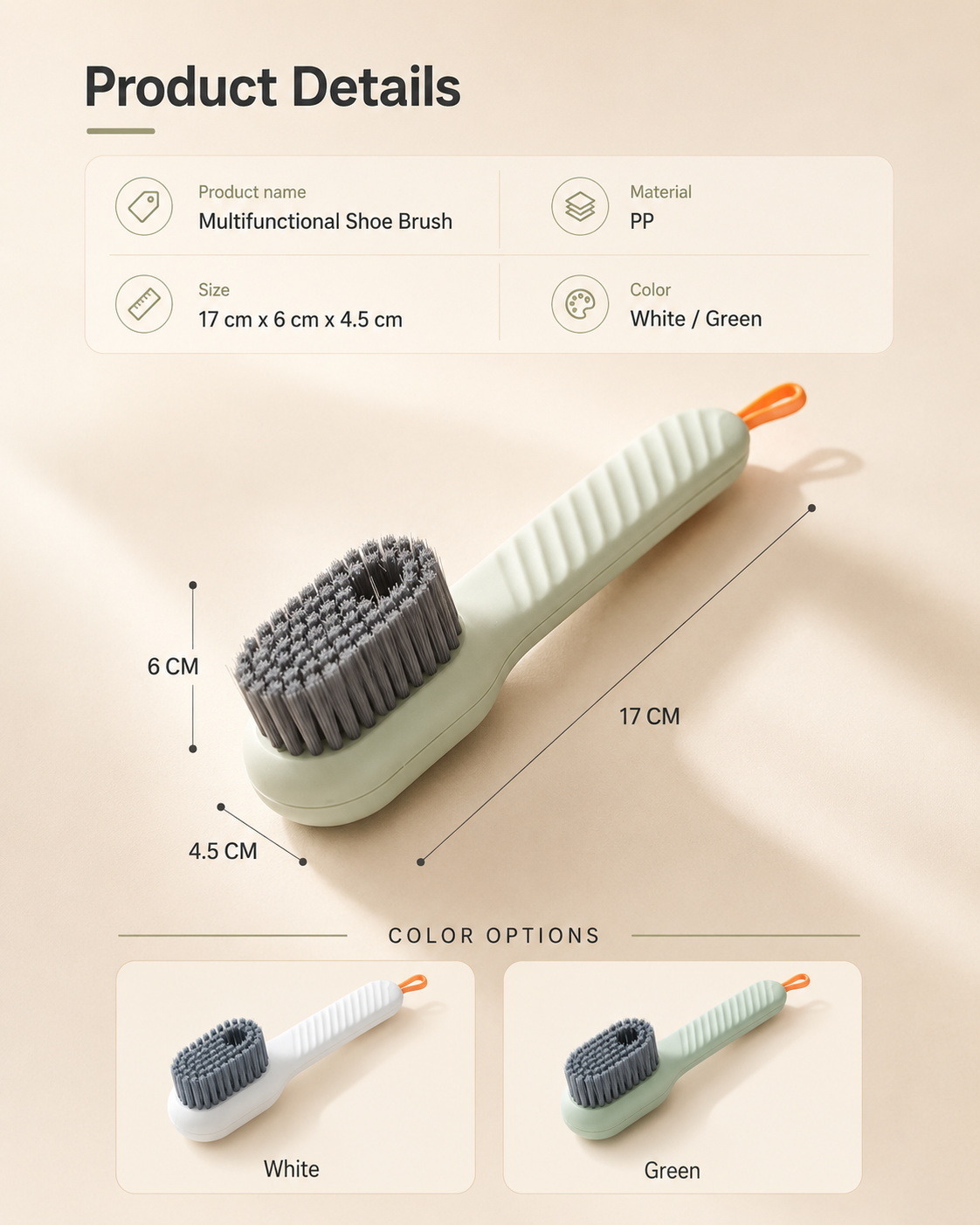 New Care Brush Press Type with Liquid Dispenser Automatic Shoe Brush Shoe Cleaning Household Soft Fur for Washing Shoe Cleaner